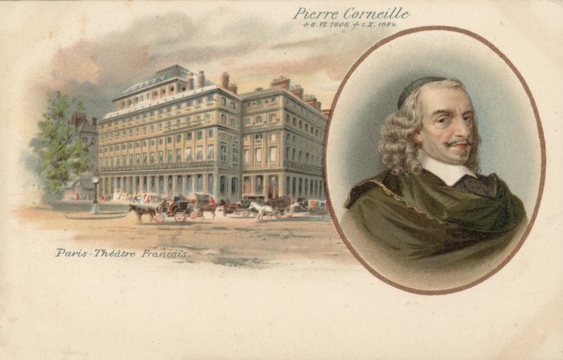 Pierre Corneille (renkli taş) by French School