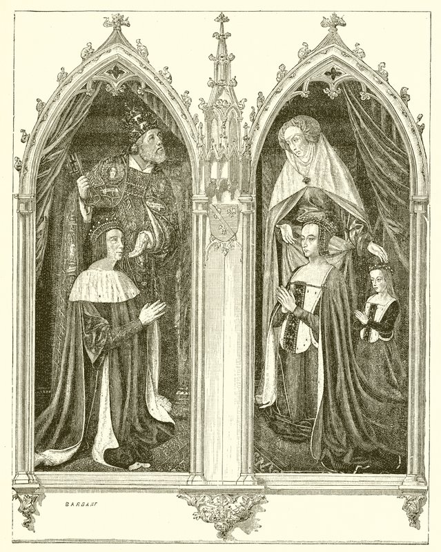 Pierre de Bourbon ve Anne de Beaujeu, eşi by French School