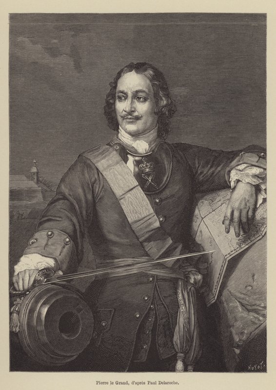 Büyük Peter (gravür) by French School