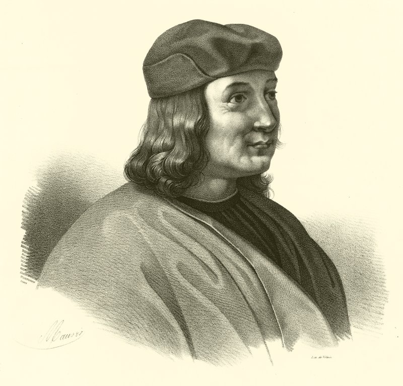 Pietro Perugino, doğuştan Pietro Vannucci, portre by French School