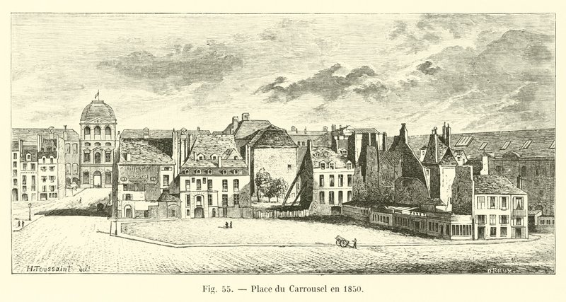 1850 yılında du Carrousel yerleştirin by French School