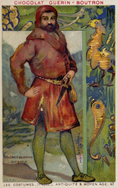 Polonyalı burjuva kostümü, 12. yüzyıl by French School