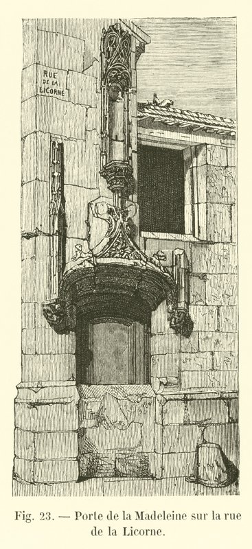 Porte de la Madeleine, rue de la Licorne üzerinde by French School