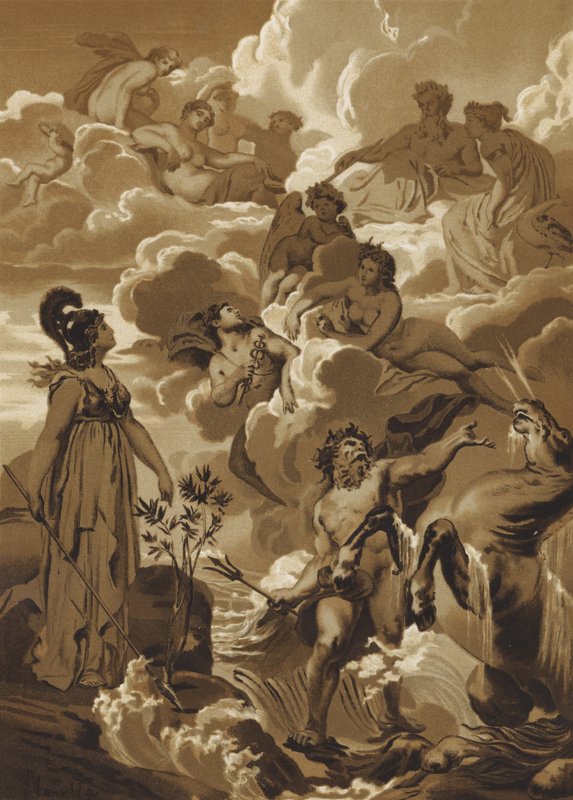Poseidon ve Athena, Atina