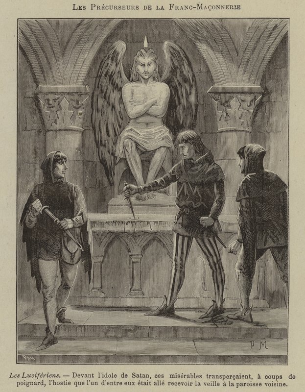 Masonluğun Öncüleri: Luciferians (gravür) by French School