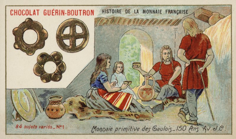 Galyalıların ilkel madeni paraları by French School