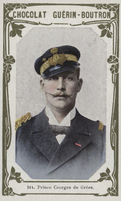 Yunanistan Prensi Georges (renkli fotoğraf) by French School