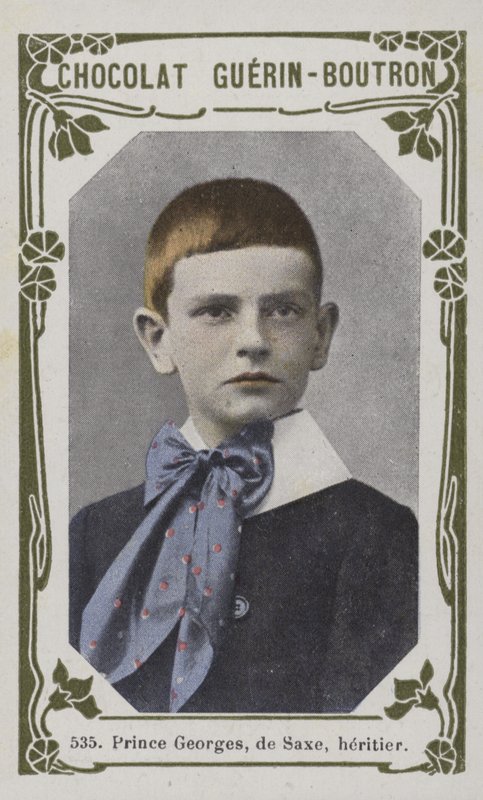 Prens Georges, de Saxe, mirasçı (renkli fotoğraf) by French School