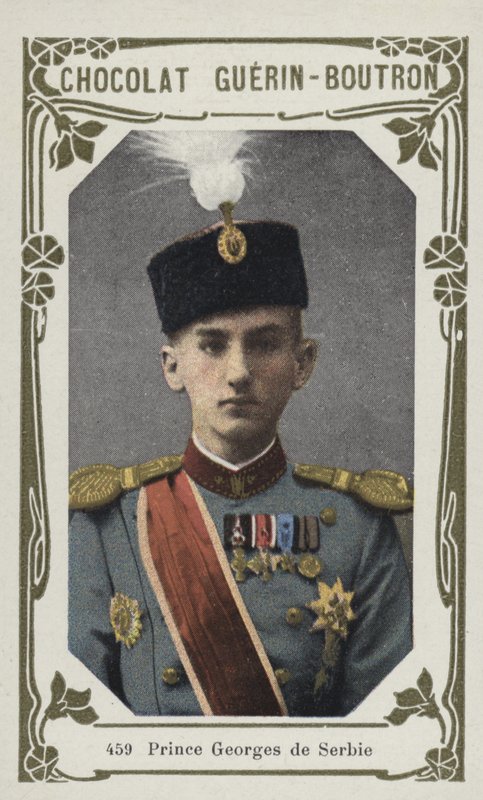 Sırbistan Prensi George (renkli fotoğraf) by French School