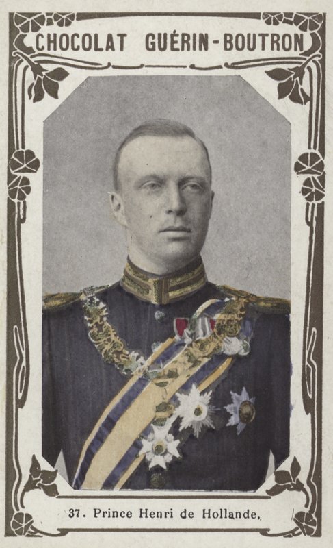 Hollanda Prensi Henri (renkli fotoğraf) by French School