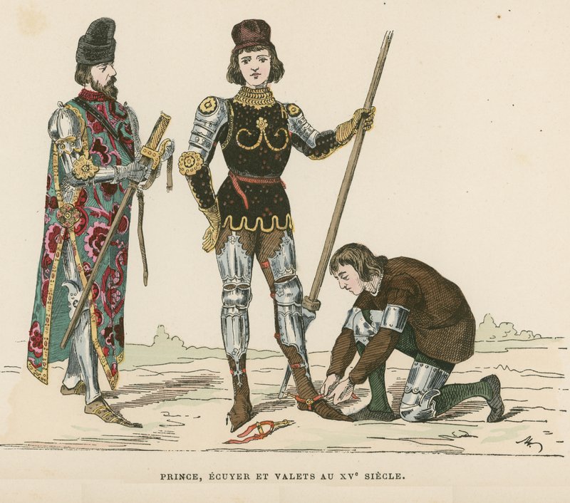 Prens, bey ve uşak, 15. yüzyıl by French School