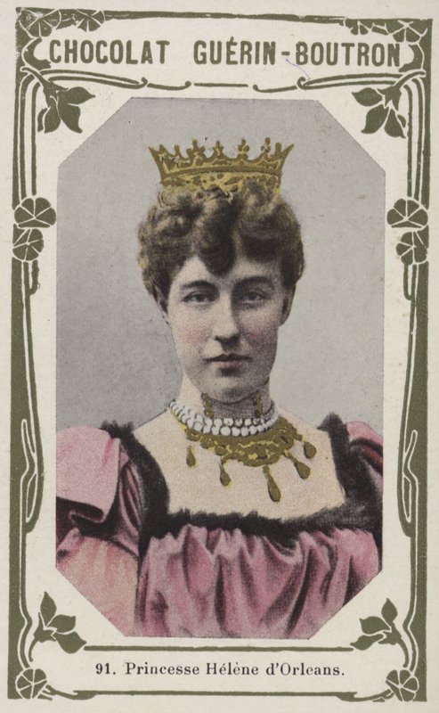 Princesse Helene dOrleans (renkli fotoğraf) by French School