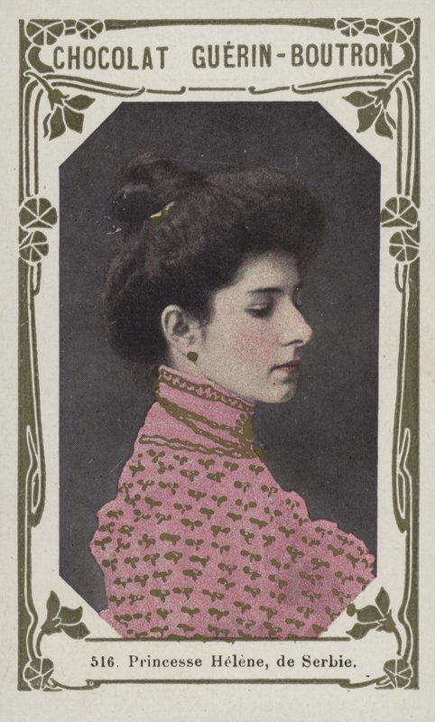 Sırbistan Prensesi Helene (renkli fotoğraf) by French School