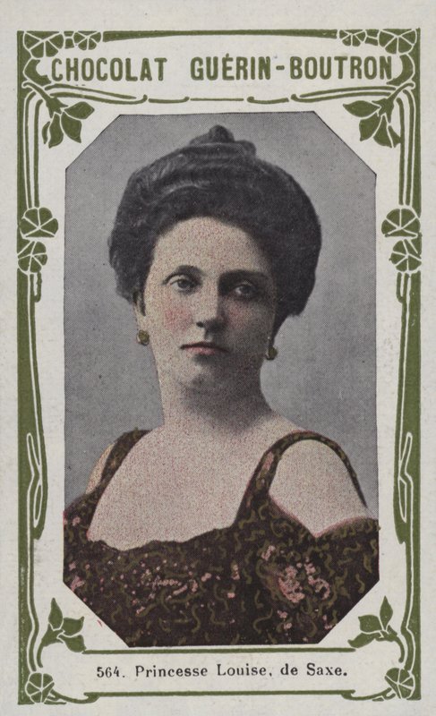 Saksonya Prensesi Louise (renkli fotoğraf) by French School