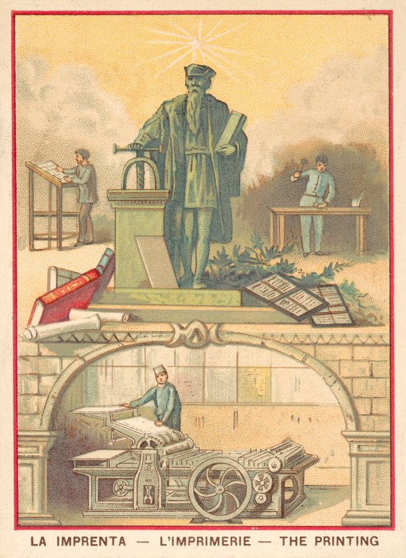 Baskı (kromolito) by French School