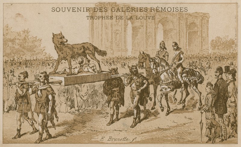 Dişi Kurt Ödülünü taşıyan alayı by French School