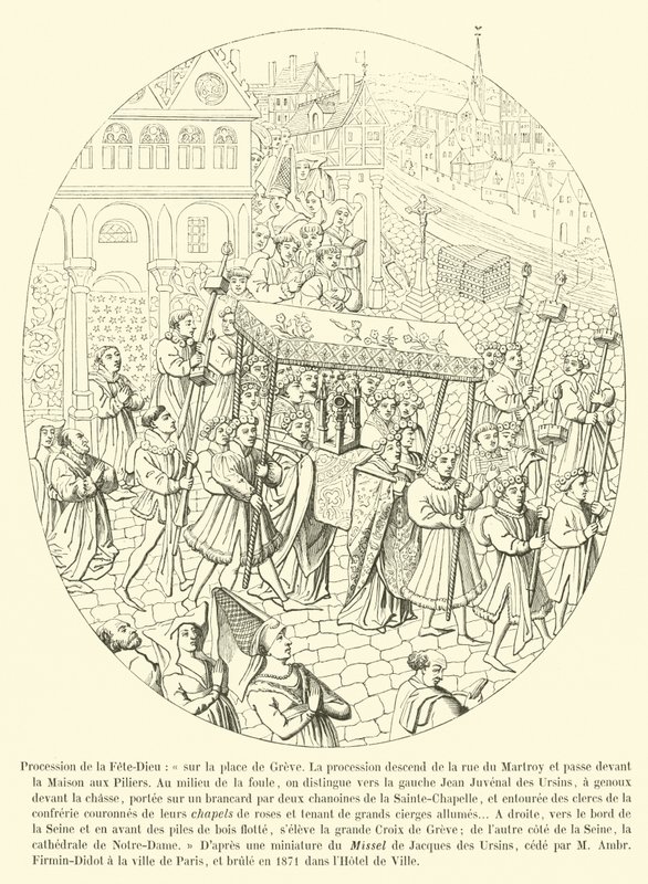 Fete-Dieu alayı by French School