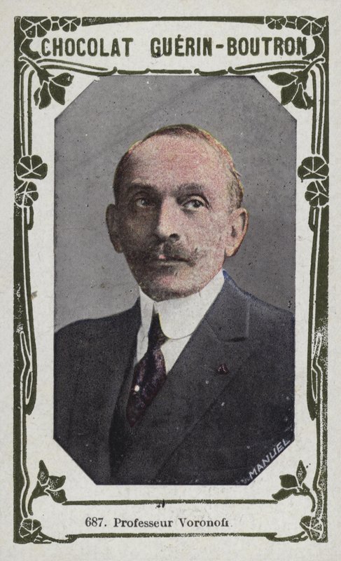 Profesör Voronoff (renkli fotoğraf) by French School