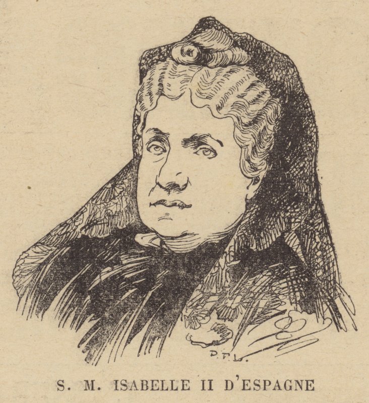 İspanya Kraliçesi II. Isabella by French School