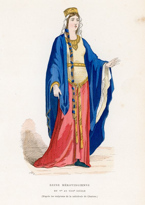 5. ila 8. yüzyılın kraliçesi by French School