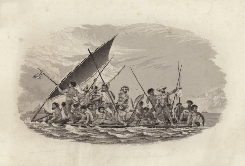 Raft, Gambier Adaları by French School
