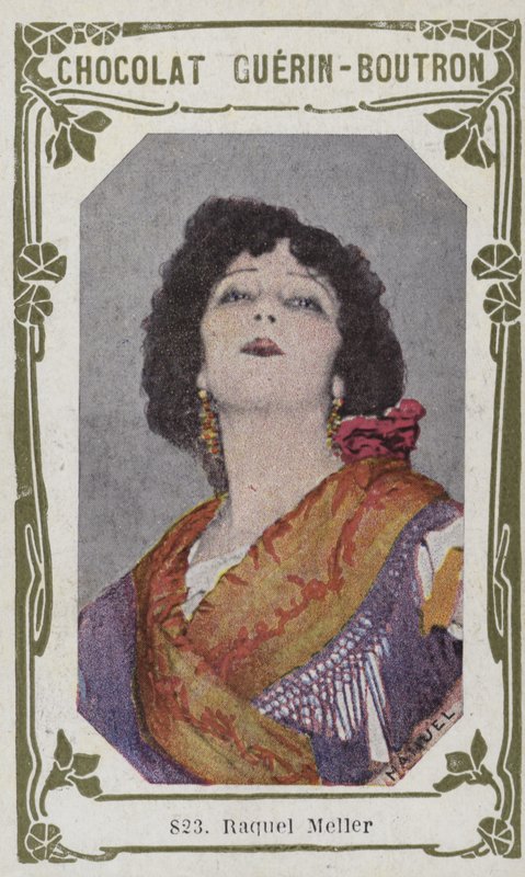 Raquel Meller (renkli fotoğraf) by French School