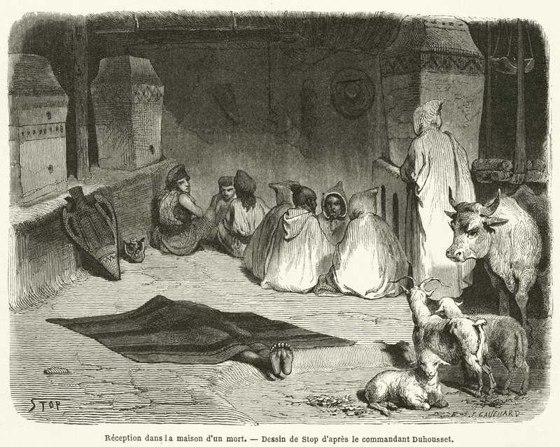 Bir ölünün evinde resepsiyon by French School