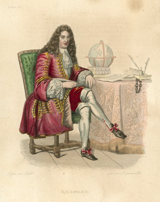 Regnard (renkli gravür) by French School