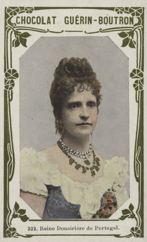 Reine Douiriere de Portekiz (renkli fotoğraf) by French School