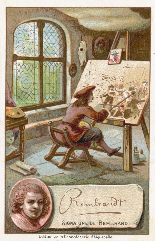 Rembrandt van Rijn, Hollandalı sanatçı by French School