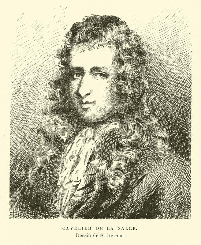 Rene-Robert Cavelier de Lasalle, Fransız kaşif by French School