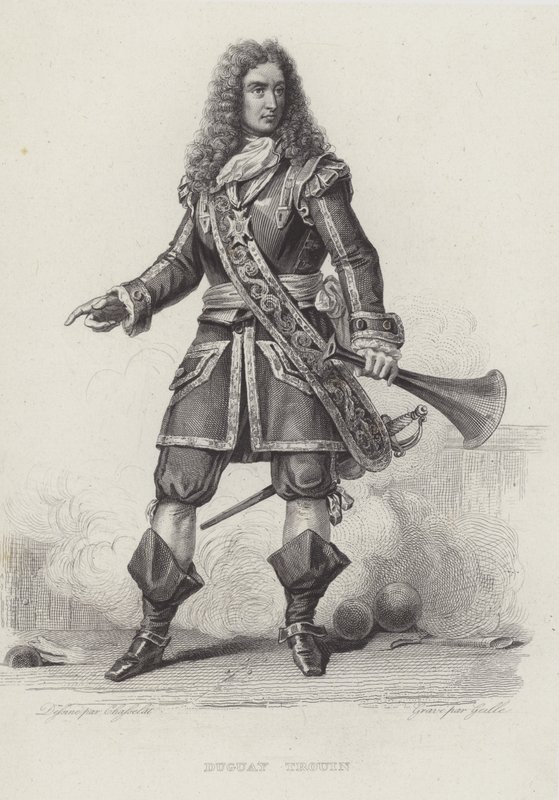 Rene Duguay-Trouin, Fransız korsan (gravür) by French School