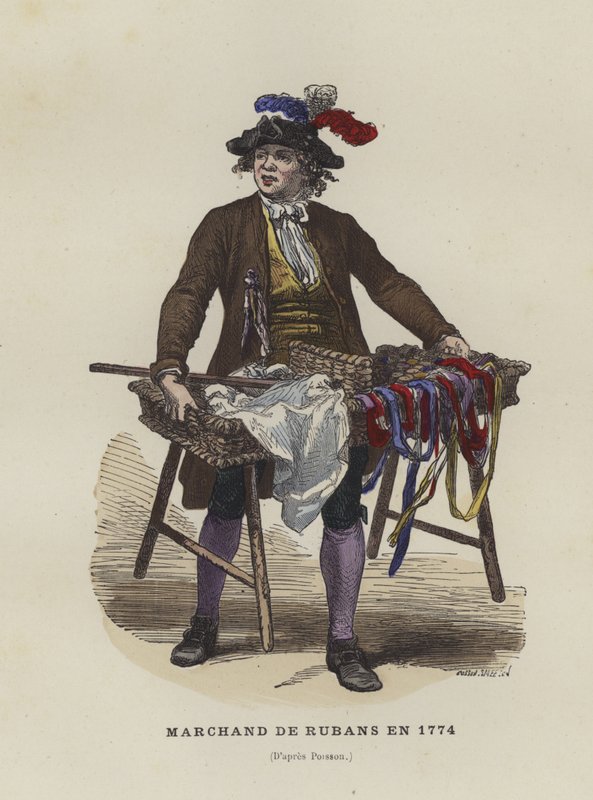Şerit satıcısı, 1774 by French School
