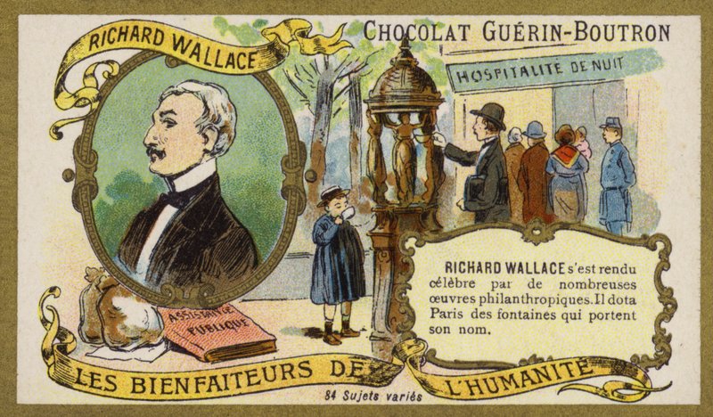 Richard Wallace, İngiliz sanat koleksiyoncusu ve hayırsever (chromolitho) by French School