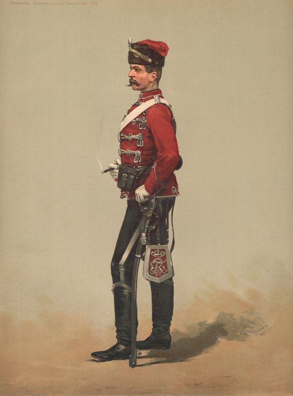 Rittmeister, Brandenburg Hussar, Regt No 3 by French School