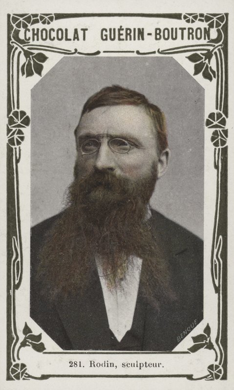 Rodin, heykeltıraş (renkli fotoğraf) by French School