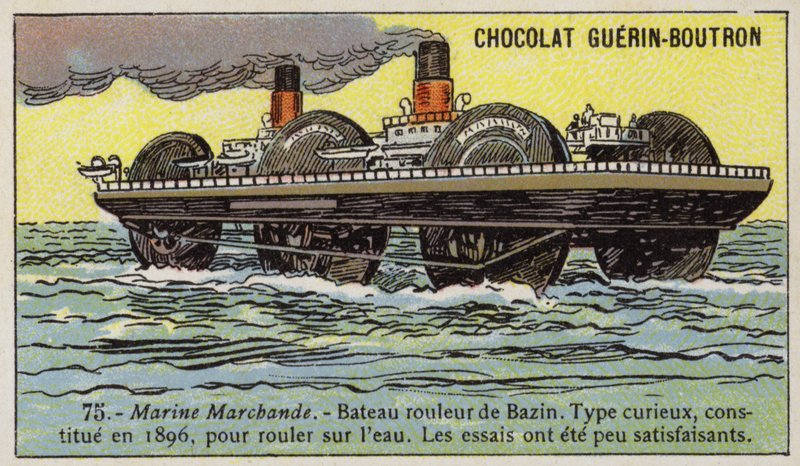 Ernest Bazin tarafından tasarlanan silindirli gemi by French School