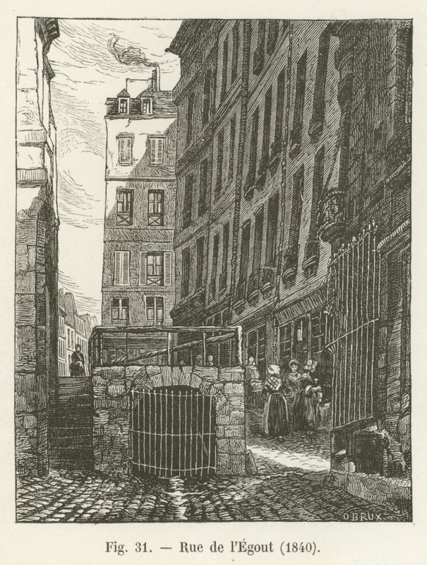 Rue de Legout, 1840 by French School