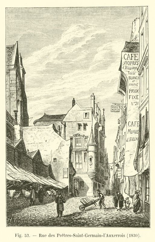 Rue des Pretres-Saint-Germain-lAuxerrois, 1830 by French School
