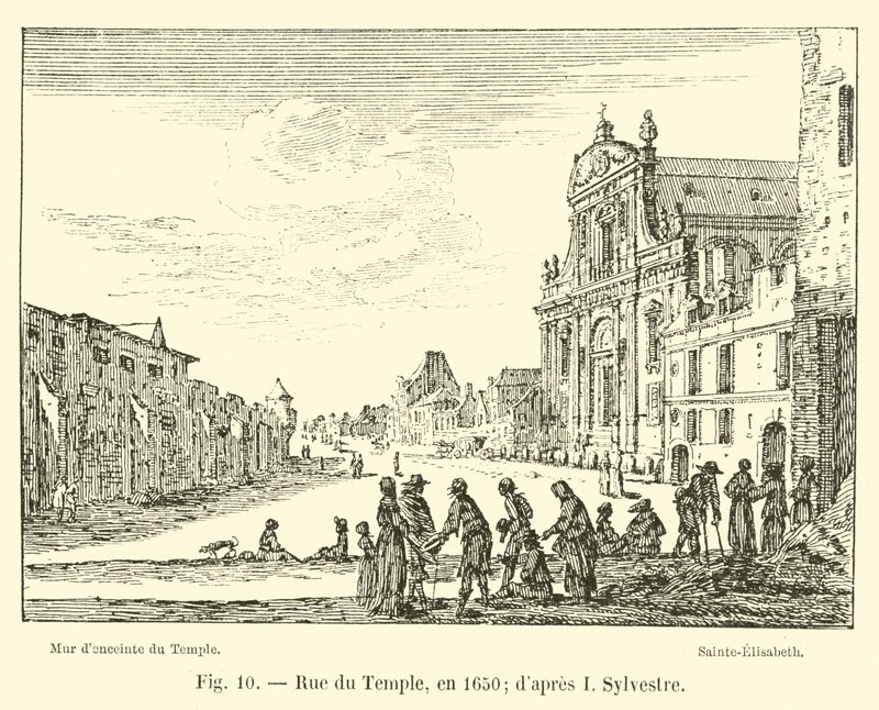 Rue du Temple, 1650