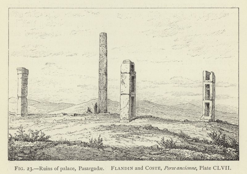 Saray kalıntıları, Pasargadae by French School