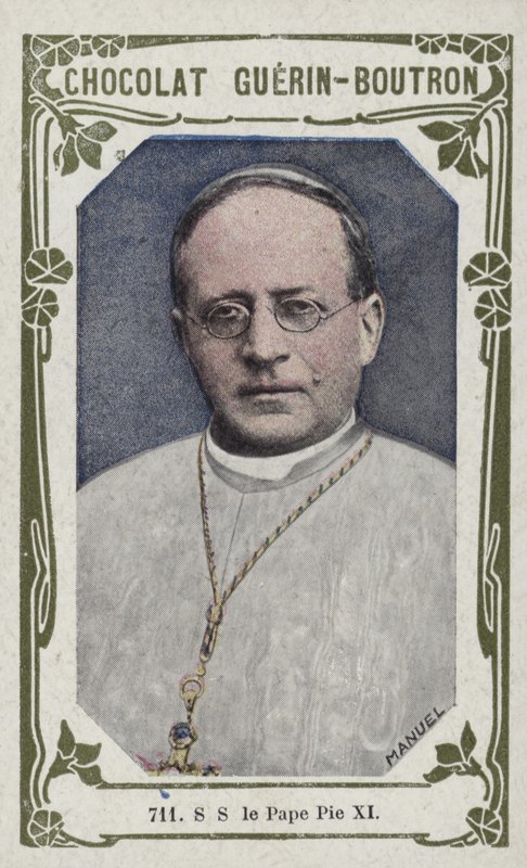 S S le Pape Pie XI (renkli fotoğraf) by French School