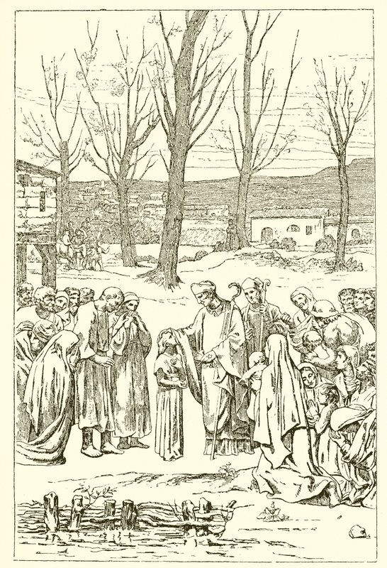 Saint Germain ve Genevieve by French School