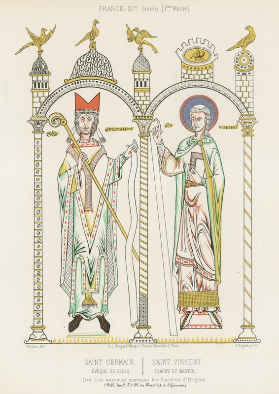 Saint Germain ve Saint Vincent by French School