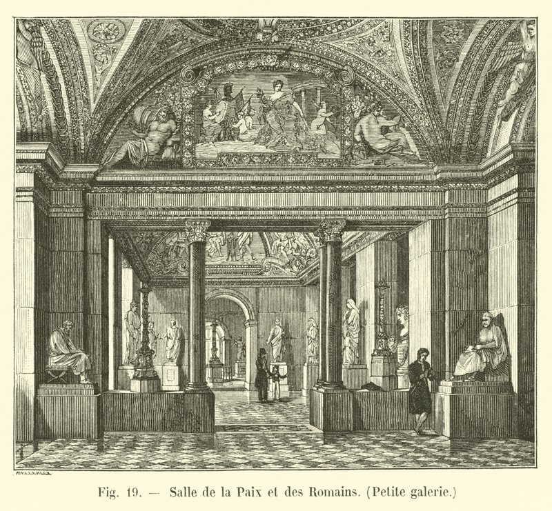 Barış ve Romalılar Odası, Küçük galeri by French School