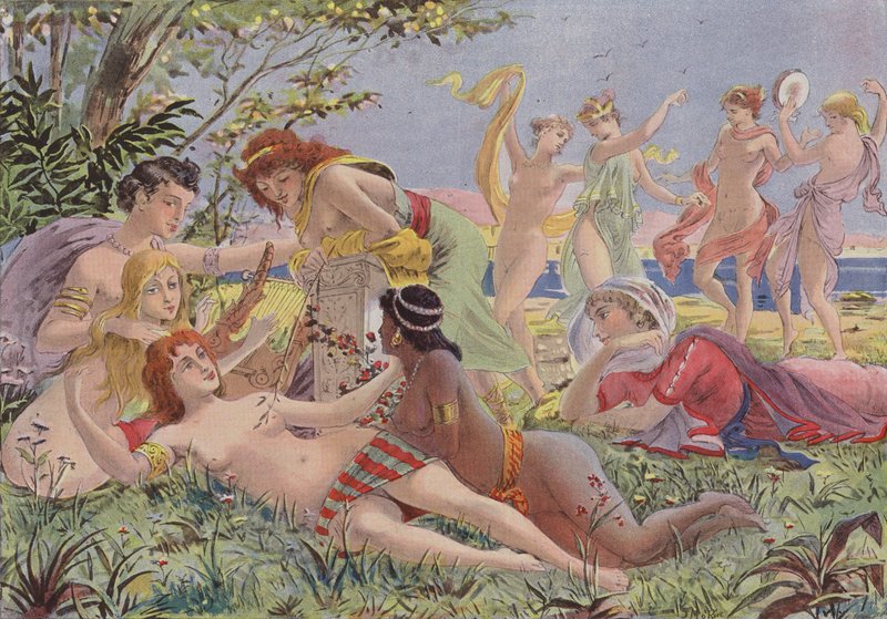Sapho ve Midilli by French School