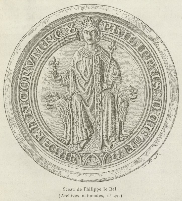 Adil Philip'in Mührü (gravür) by French School