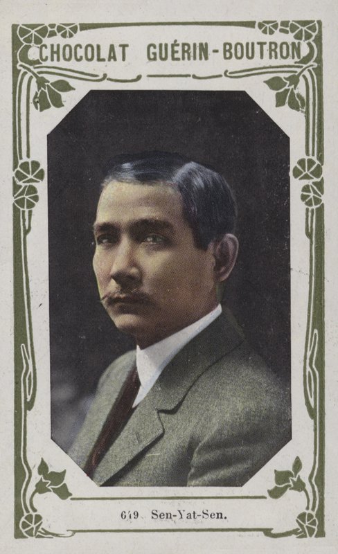Sun-Yat-Sen (coloured photo) by French School
