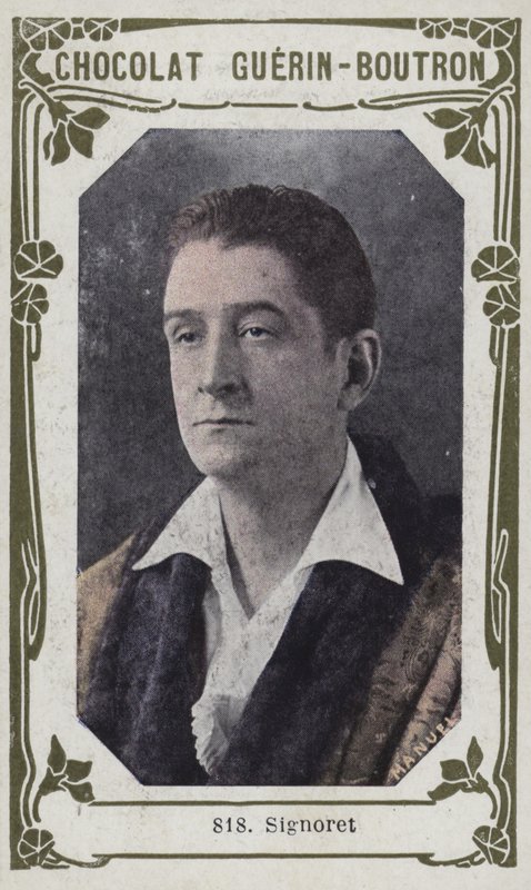 Signoret (renkli fotoğraf) by French School