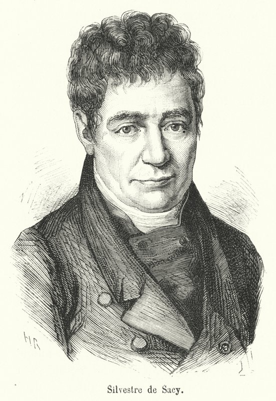 Silvestre de Sacy (gravür) by French School